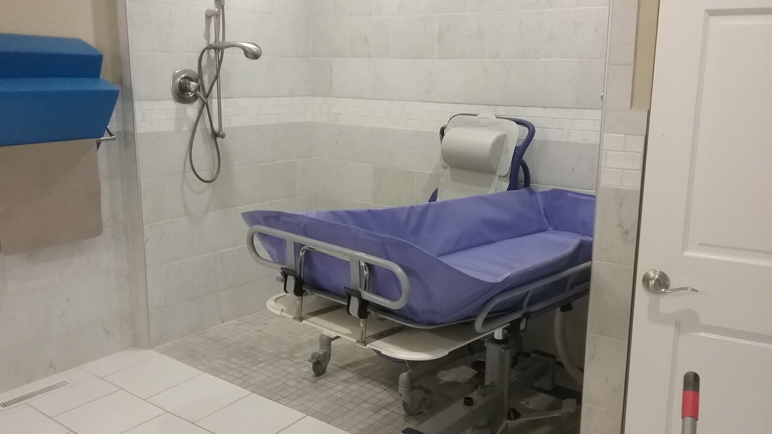 Bathroom With shower trolley